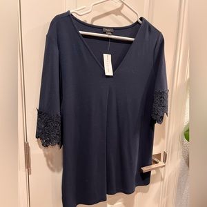 Ann Taylor, dressed up t-shirt, short sleeves, brand new with tags